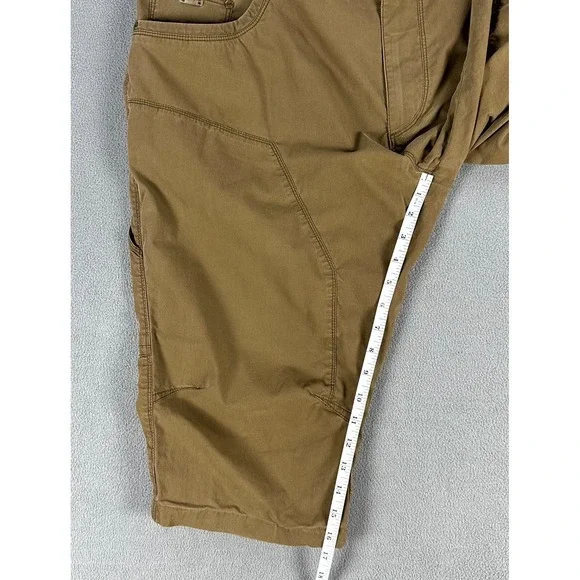 Kuhl Shorts Capris Mens 40 Brown Teak Outsider Longer Length Outdoor Hiking - Picture 7 of 13